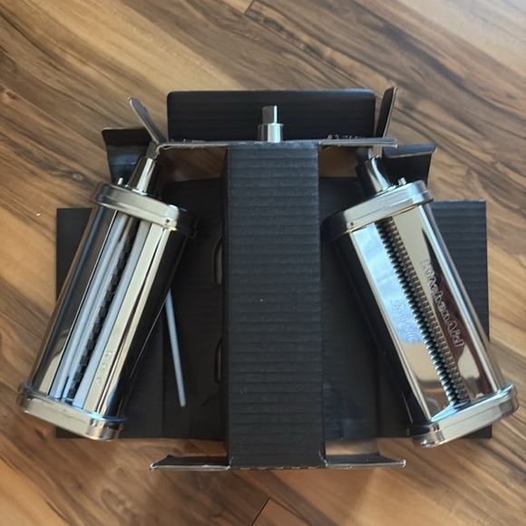 KitchenAid Red and Silver Pasta Roller & Cutter Set - Picture 6 of 6